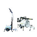 Mobile type Heavy duty LED lighting tower powered by diesel generator